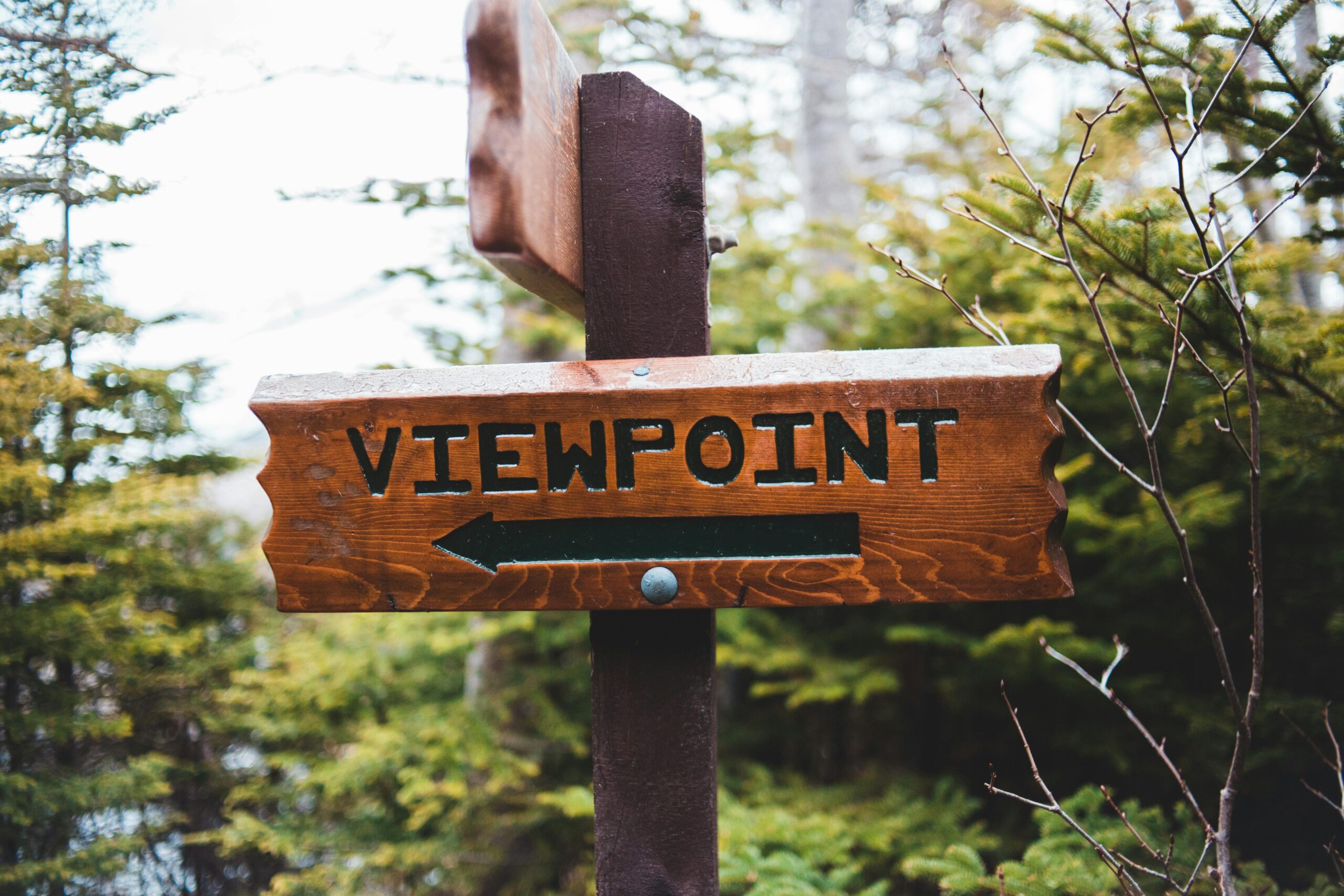 sign saying viewpoint